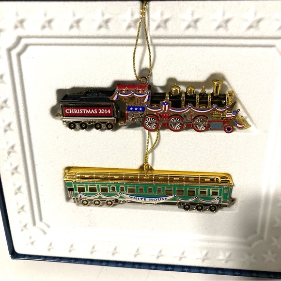 2014 White House Historical Association Box Train Set Christmas Ornaments - Picture 2 of 14